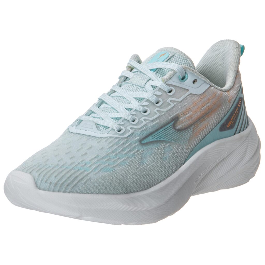 Erke Comfortable Cushioning Abrasion Resistant Cushioning, Wear Resistant Low top Running Shoes Women’s White Blue