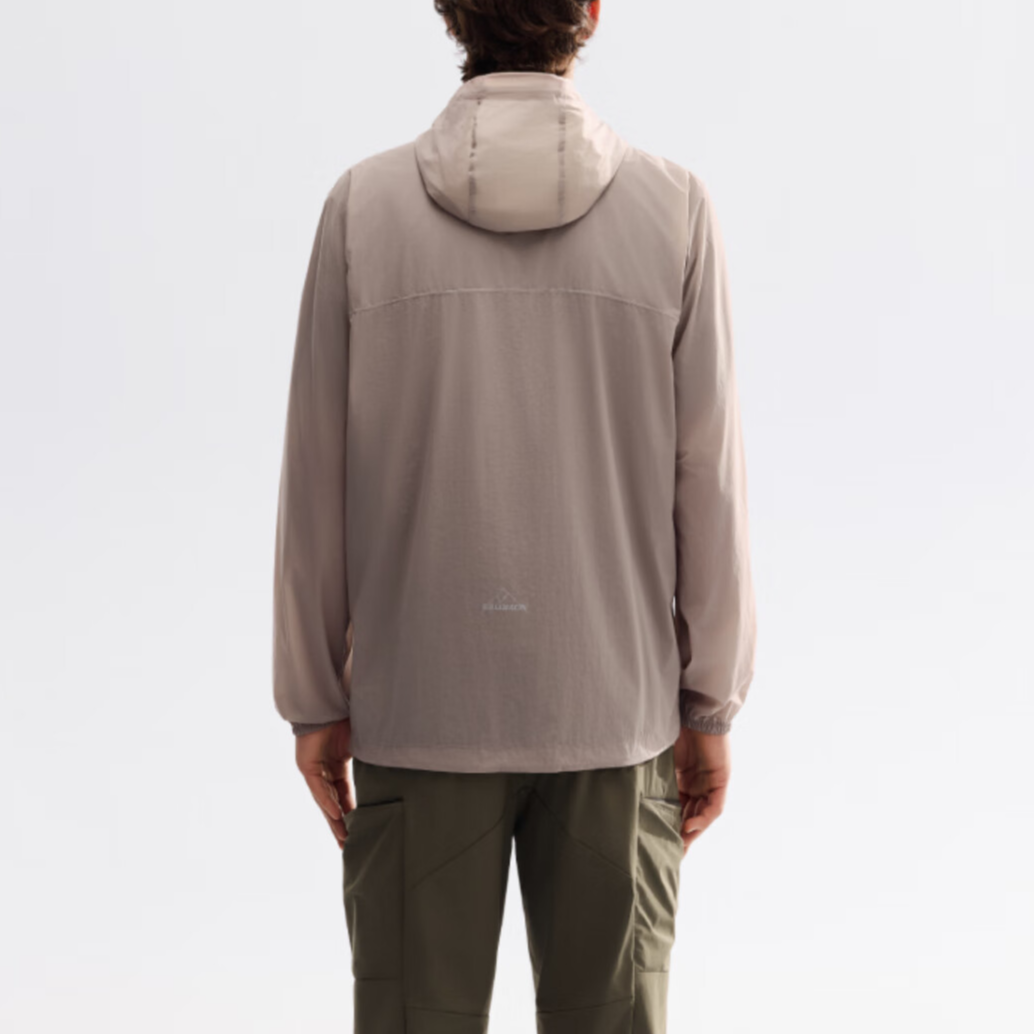 SALOMON Wind Shell Men’s Ethereal Brown Hooded Moderate