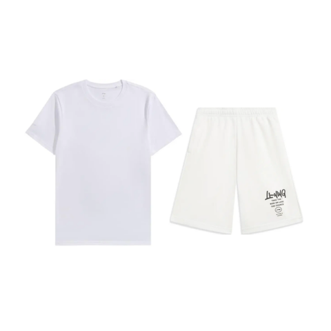 Li Ning Casual Sportswear Unisex White+White