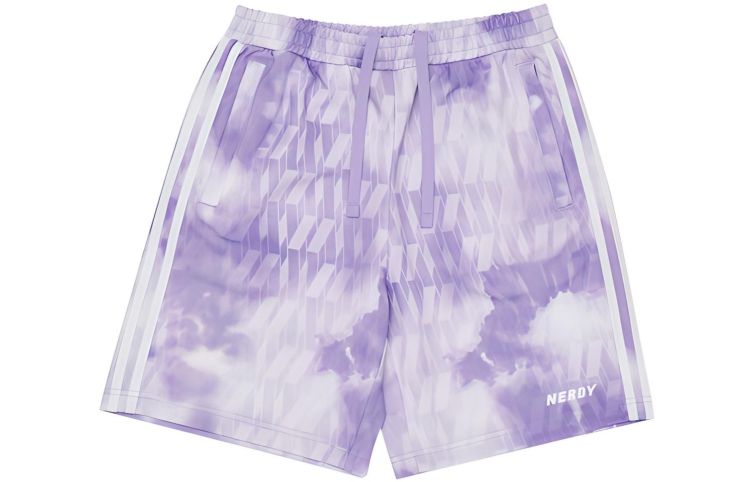Nerdy Sports Shorts Unisex Purple Moderate