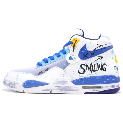 Nike Flight Legacy No Smile Leather Cushioning Slip Resistant Abrasion Resistant Mid top Vintage Basketball Shoes Men’s