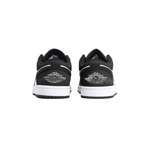 Jordan Air Jordan 1 Slip Resistant Abrasion Resistant Low top Vintage Basketball Shoes Unisex Black