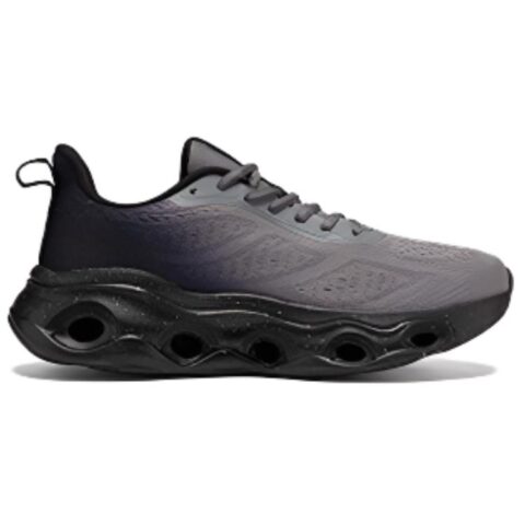361° Cushioning Slip Resistant Breathable Low top Long Distance Running Shoes Men’s Graphite Gray Obsidian Black