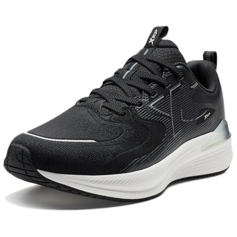 XTEP Slip Resistant Coverage Abrasion Resistant Low top Casual Running Shoes Women’s Black