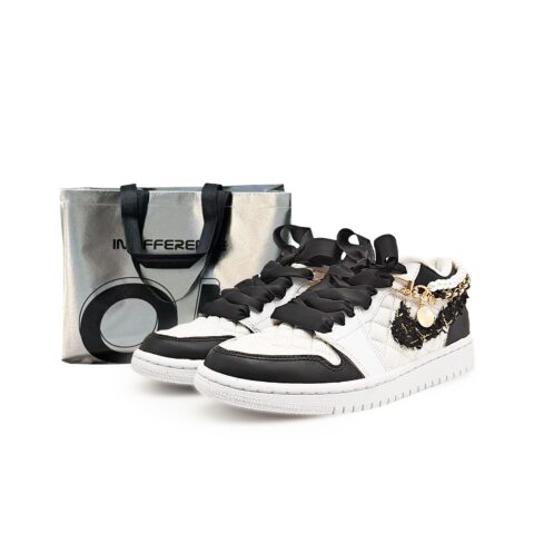 Jordan Abrasion Resistant Lightweight Slip Resistant Low top Vintage Basketball Shoes Women’s Black White