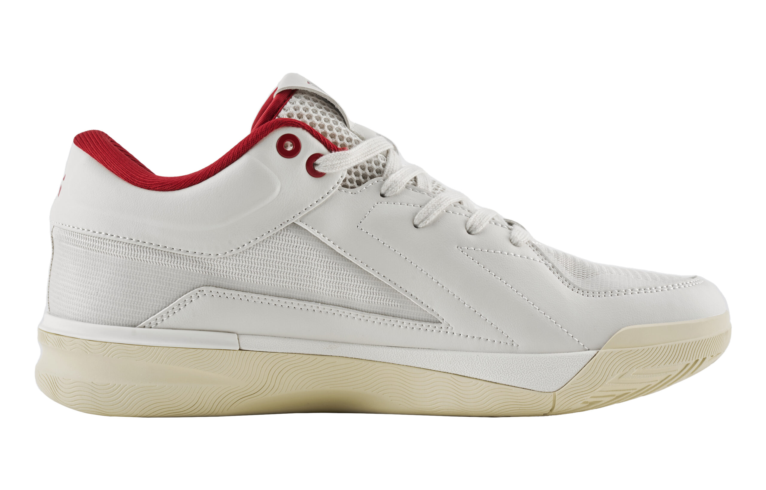 UZIS Cushioning Abrasion Resistant Breathable Low top Basketball Shoes Men’s White Red
