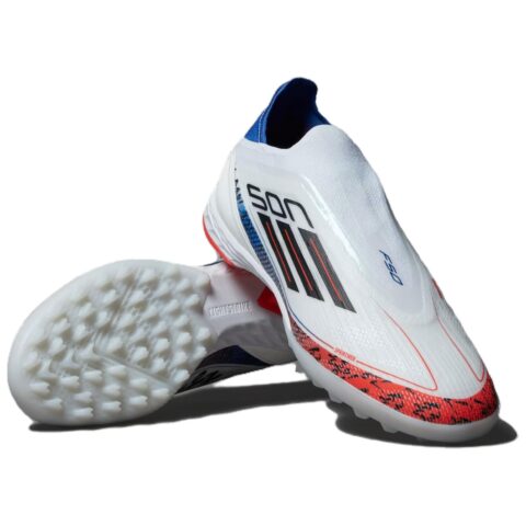 Adidas F50 PRO Slip Resistant Abrasion Resistant Soccer Shoes Unisex White