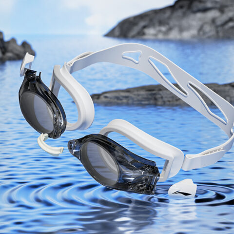 Li Ning Swim Goggles Unisex Black White