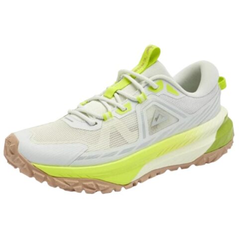 QIAODAN Abrasion Resistant Slip Resistant Low top Trail Running Shoes Men’s Gray Green