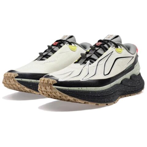 XTEP Wind And Fire 28 Cushioning Slip Resistant Low top Running Shoes Men’s Gray Black Cyan