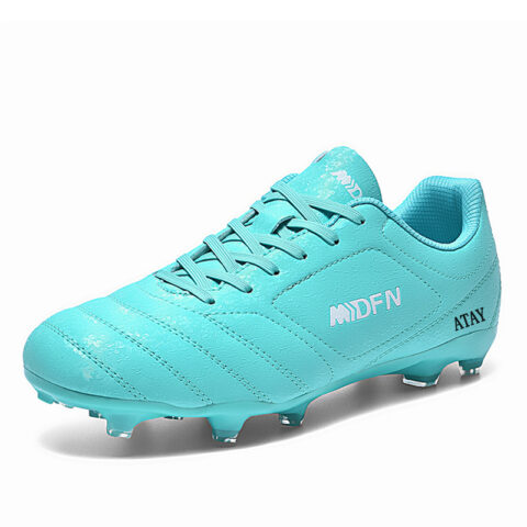 ATAY Slip Resistant Abrasion Resistant Slip Resistant Abrasion Resistant Soccer Shoes Unisex Aqua