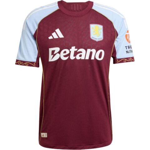 Adidas Free Shipping With AdiClub Aston Villa Fc 25/26 Home Authentic Jersey