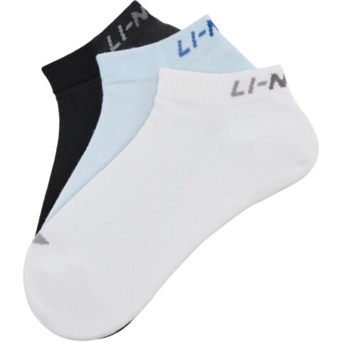 Li Ning Sports Trendy Collection Ankle Socks Unisex 3 Pack