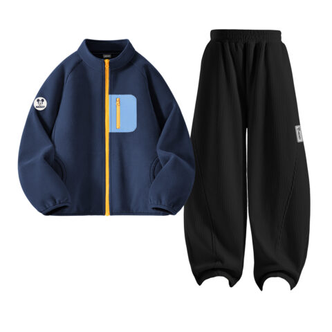 Disney Kids Casual Sportswear Stand Collar Thickened