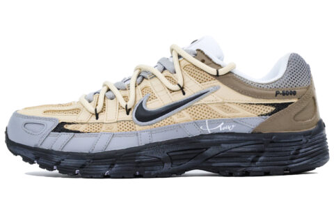Nike P 6000 Mesh, Leather Cushioning Abrasion Resistant Cushioning, Wear Resistant Low top Running Shoes Unisex