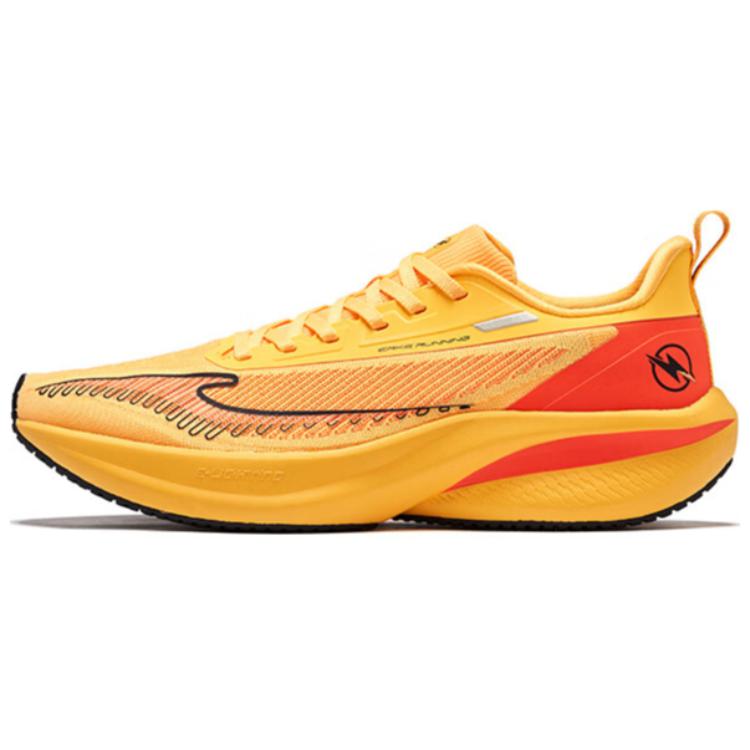 Erke Slip Resistant Breathable Cushioning Low top Casual Running Shoes Men's Orange