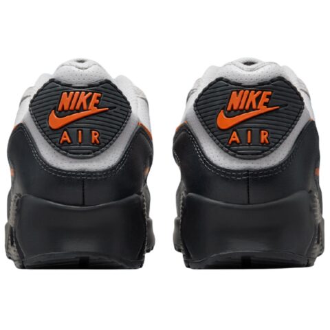 Nike Air Max 90 Abrasion Resistant Abrasion Resistant Low top Casual Running Shoes Unisex Gray Black Orange