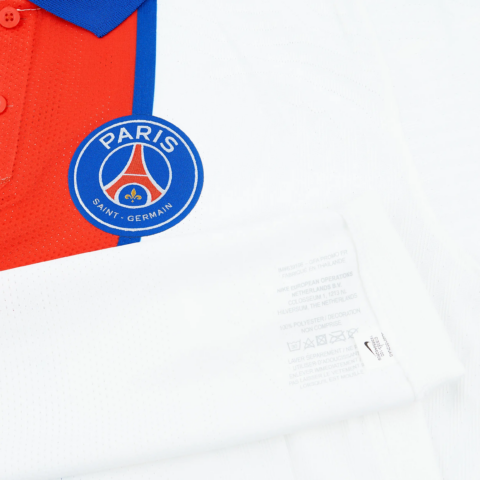 Nike Soccer Jersey Player Edition 2020 21 Season, Paris Saint Germain, Away Unisex White