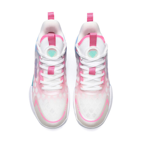 Up Run Basketball Shoes Unisex Peach Wood Pink