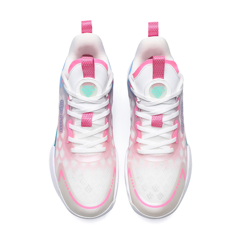 Up Run Basketball Shoes Unisex Peach Wood Pink