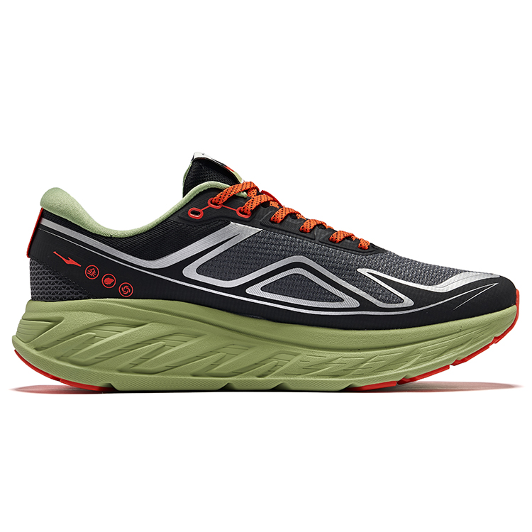 Erke Wild Mercedes Benz Slip Resistant Abrasion Resistant Low top Casual Running Shoes Men’s Gray Black Green