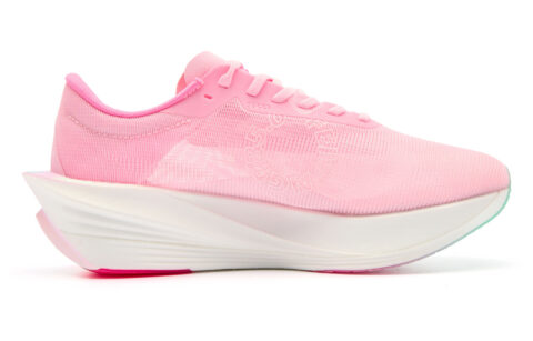 QIAODAN Flying Shadow PB5.0 Low top Marathon Racing Running Shoes Women’s Pink Green