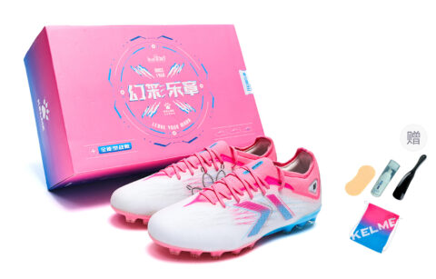 KELME Shadow 2.0 Soccer Shoes Unisex Low Top White Pink