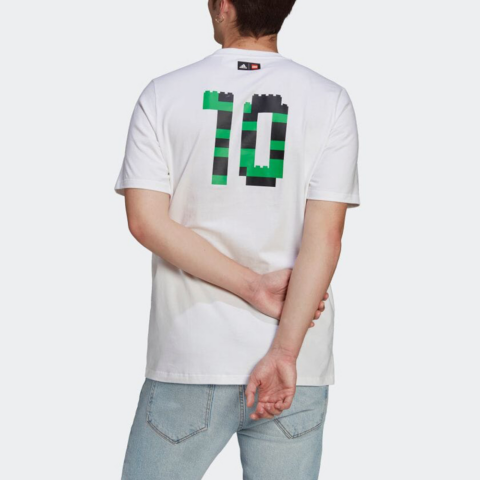 Adidas X LEGO Soccer Jerseys Men’s White Moderate Straight Fit