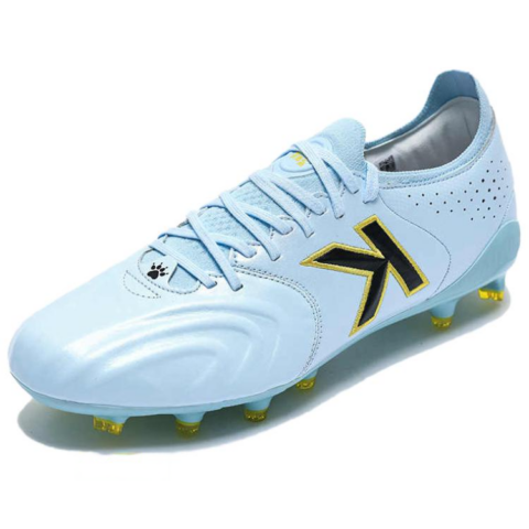 KELME Grail Collection Natural Grass Slip Resistant Abrasion Resistant Soccer Shoes Unisex Sky Blue