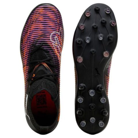 PUMA FUTURE 8 MATCH MG Multi Ground Fabric Soccer Shoes Unisex Black