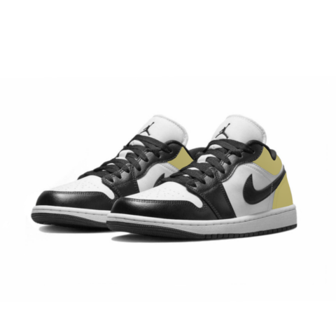 Jordan Air Jordan 1 Cushioning Slip Resistant Low top Vintage Basketball Shoes Women’s Yellow