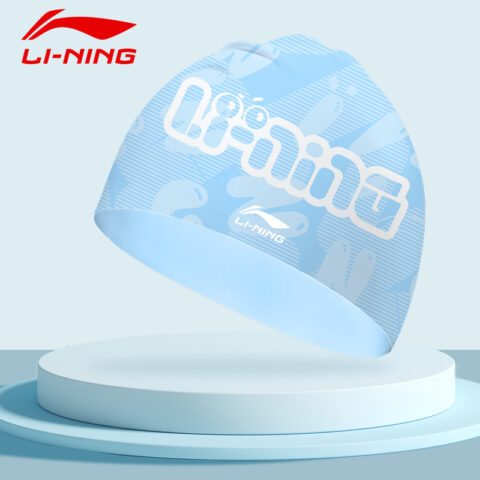 Li Ning Swimming Caps Silicone Kids’ 22cm Blue