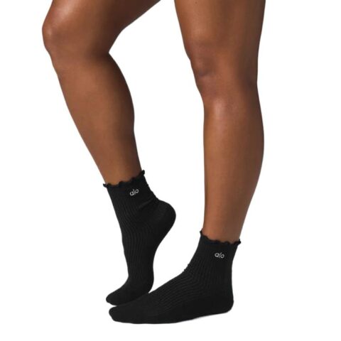 Alo Yoga Lettuce Edge Sock Crew Socks Women’s
