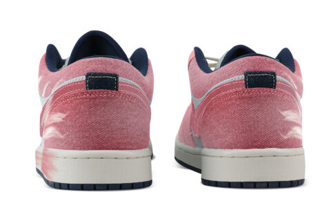 Jordan Air Jordan 1 Tail Fox Abrasion Resistant Low top Vintage Basketball Shoes Men’s Pink White