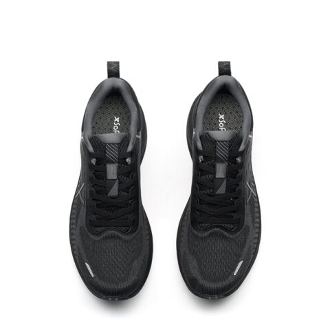 XTEP Rebound Abrasion Resistant Breathable Slip Resistant Low top Casual Running Shoes Men’s Black Gray