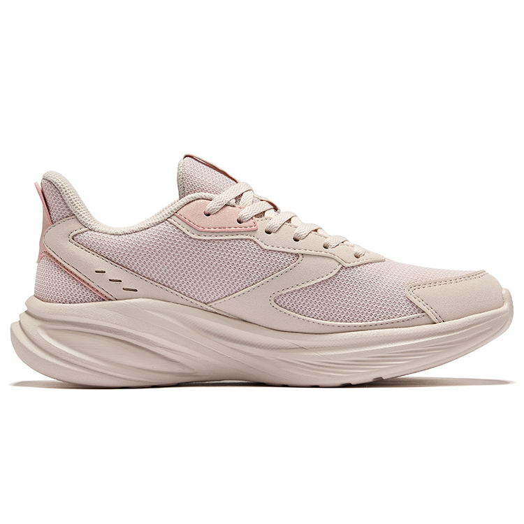 Erke Hunt Slip Resistant Lightweight Rebound Low top Running Shoes Women’s Painted Gray Clay Pink