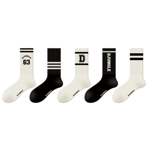DJUNGLE Crew Socks Women’s 5 Pack