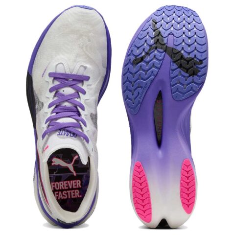 PUMA Deviate NITRO Elite 3 Low top Running Shoes Unisex White Purple