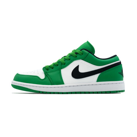 Jordan Air Jordan 1 Emerald Sparkle, Little Celt Abrasion Resistant Low top Vintage Basketball Shoes Unisex