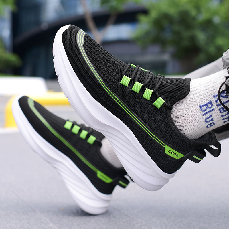 HEIWEILU Cushioning Breathable Lightweight Cushioning Breathable Lightweight Low top Casual Running Shoes Men’s