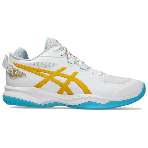 ASICS GEL FASTBLAZE Synthetic Leather Support Lightweight Basketball Shoes Unisex White Blue