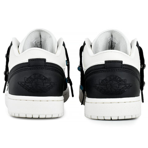 Jordan Air Jordan 1 Abrasion Resistant Low top Vintage Basketball Shoes Men’s Black White