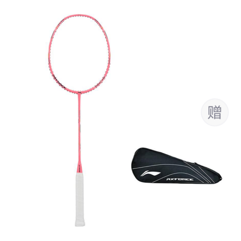Li Ning Thunder 30 Badminton Rackets Offensive Type Heavy Head, Stiff Shaft Advanced Level 5U/G6 Fluorescent Fruit Pink