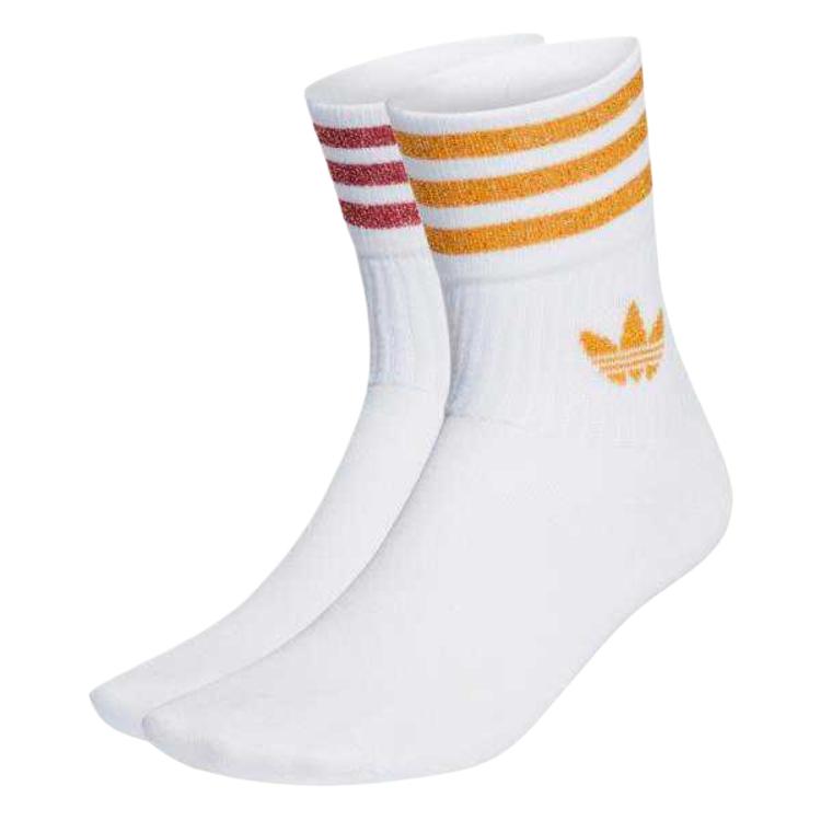 Adidas Originals Trefoil Collection Crew Socks Women’s 2 Pack White