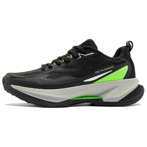 QIAODAN Slip Resistant And Breathable Low top Casual Running Shoes Men’s Black