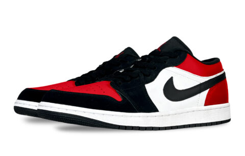 Jordan Air Jordan 1 Reverse Banned Abrasion Resistant Low top Vintage Basketball Shoes Unisex Red