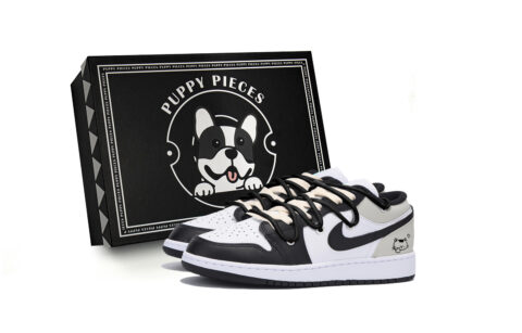 Jordan Air Jordan 1 Vintage Basketball Shoes Men’s Low Top Black Gray