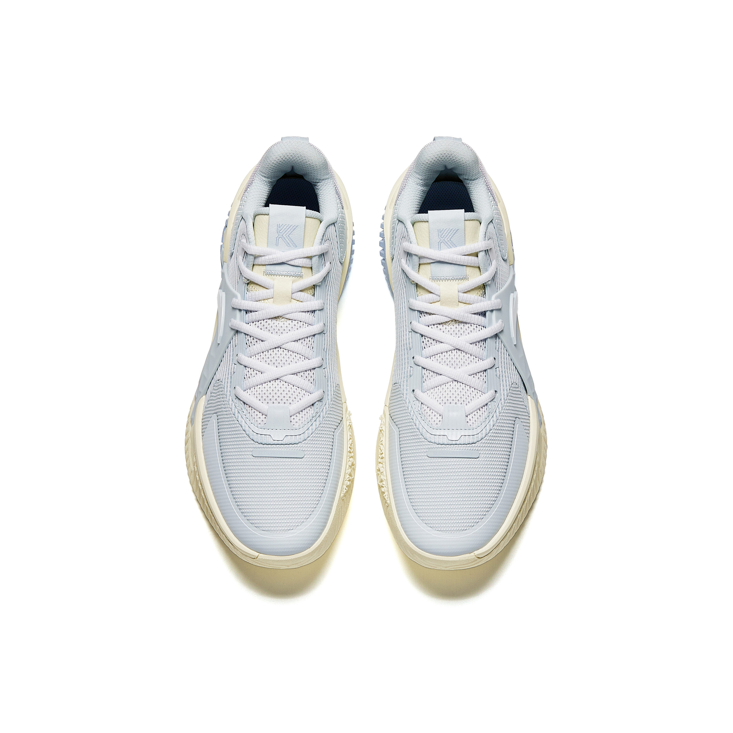 ANTA Airspace 5 Basketball Shoes Men’s Low Top Light Mist Gray/Anta White