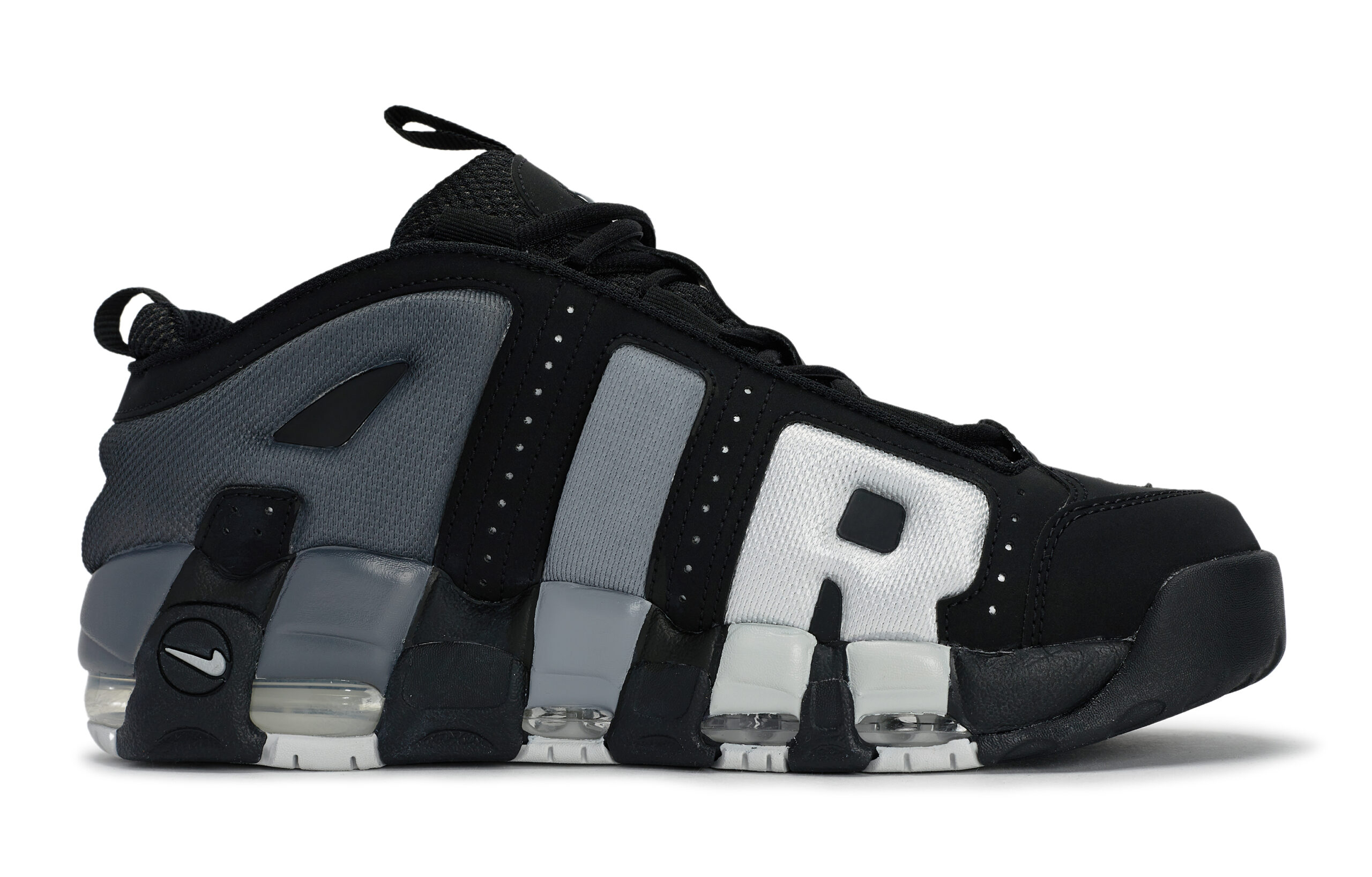 Nike Air More Uptempo Basketball Shoes Unisex Low Top Gray
