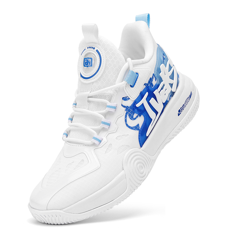 IVERSON Campaign 1 White Electric Blue Low top Basketball Shoes Unisex